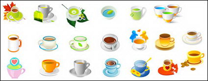 Las plantas, t y caf Vector