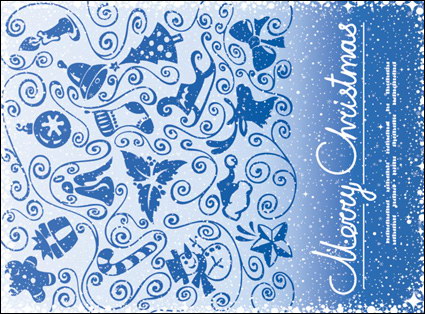 Patrones, nieve vector marco de punto