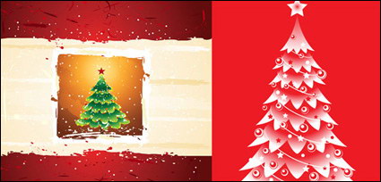 Los rboles de Navidad, el vector de estrellas