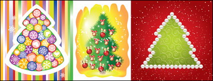 Exquisito vector de rboles de Navidad