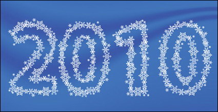 Copo de nieve Vector material compuesto de 2010