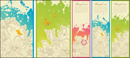 Banner Trend materiales patrn de vectores