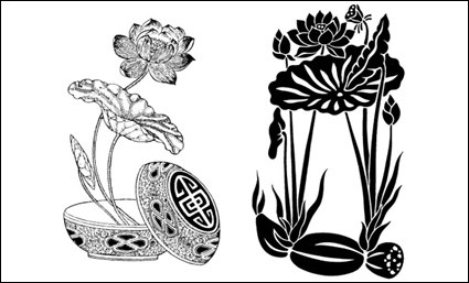 Lotus, vector de raz de loto