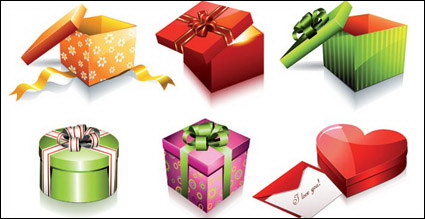 Icono de regalos navideños, vector de