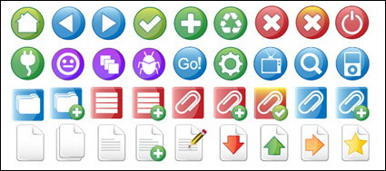 Kameo comnmente utilizados iconos de diseño web