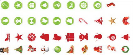 Navidad Iconos Vector