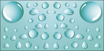 Las gotas de agua Vector