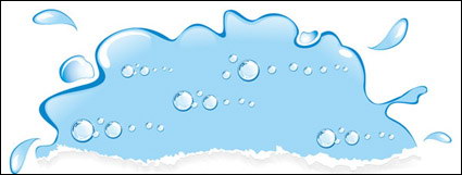de gota de agua en forma de vector de