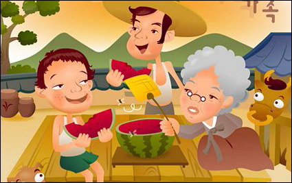 iClickart Cartoon vector Familia ilustrador material -2
