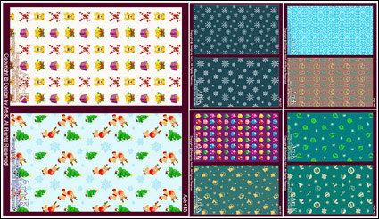 Nieve, los huevos, cristalera, adornos, alces, osos, campanas Vector