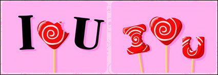 Te amo Candy Vector
