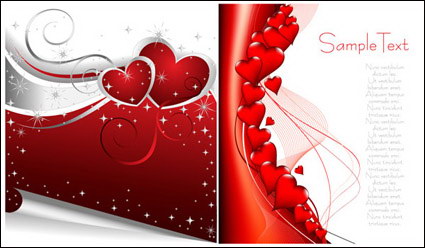 El corazn de San Valentn-vector en forma de
