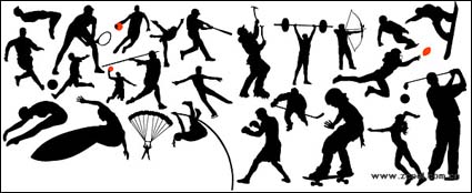 Salto de altura, ftbol, baloncesto, tenis, bisbol, buceo, paracaidismo, levantamiento de pesas, patinaje sobre