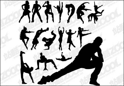 Vector de baile, danza, ballet, hip-hop