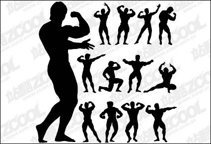 Fitness Persona Accin Silhouette Vector