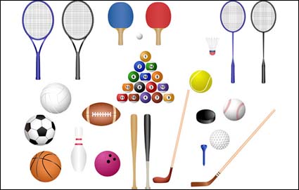 Los juegos de pelota Vector