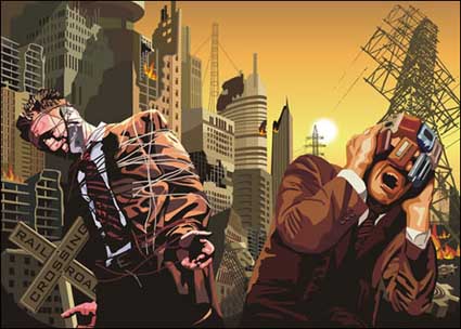 Doom City material Vector