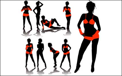 Modelo vectorial Ropa silueta