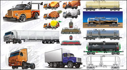 Grandes del automvil Vector paquete de materiales