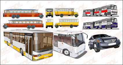 autobuses de vectores