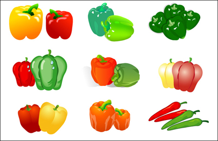 Vegetales Vector - Pepper