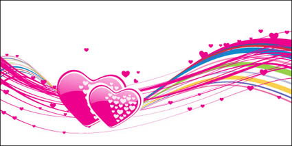 Vector en forma de corazn, el amor