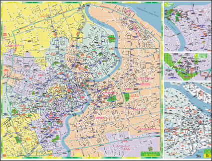 Mapa vectorial de Shanghai