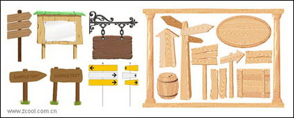 Vectorial de señales y material tabl¨®n de anuncios